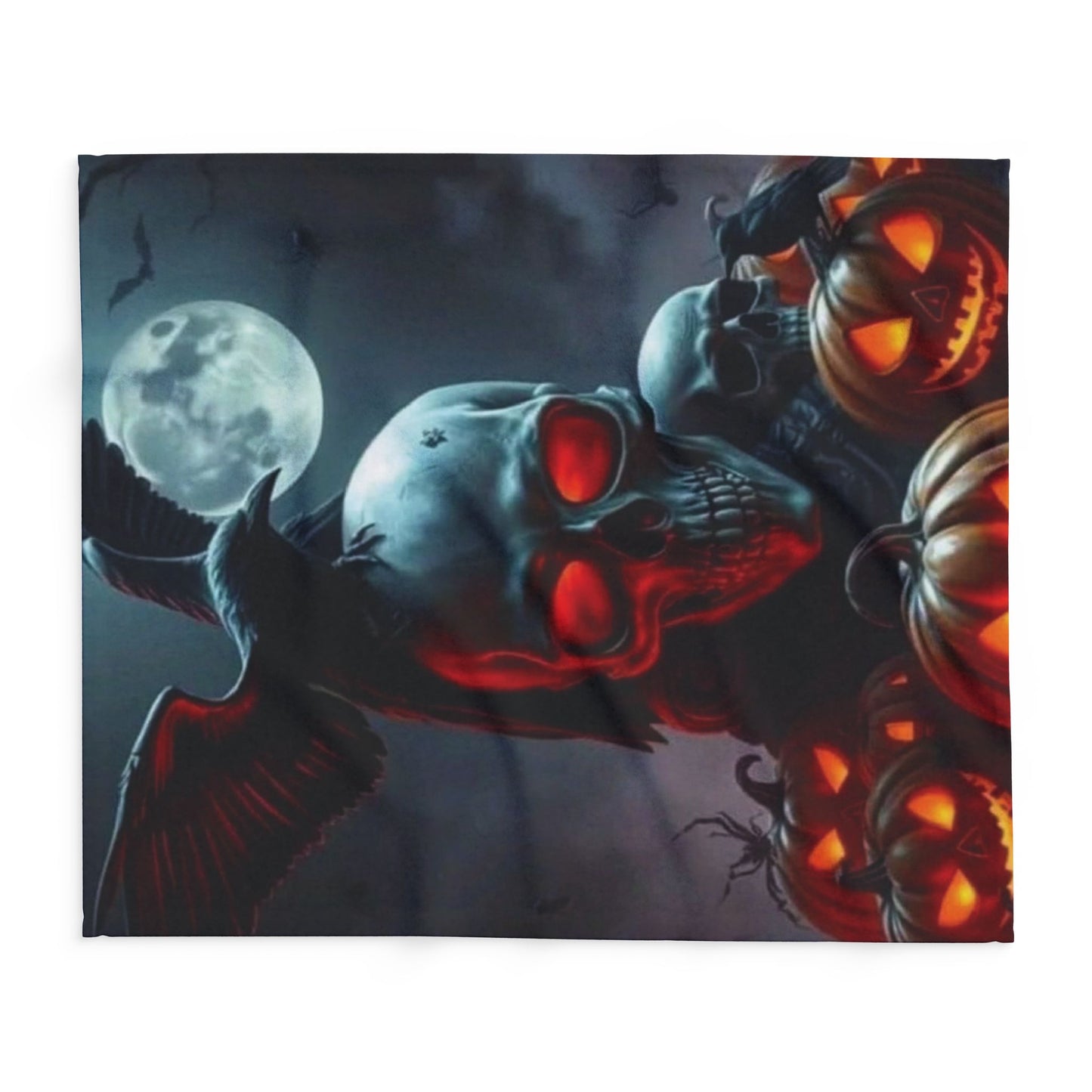 Decorative and Warm Halloween Spooky Arctic Fleece Blanket 3 Sizes