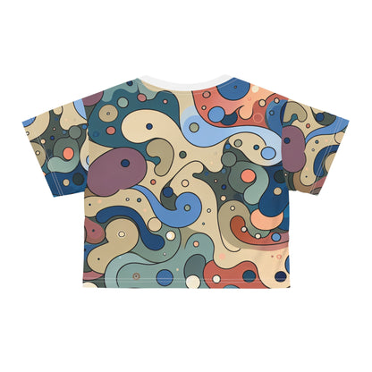 The versatile Vivienne Clairmont Stylish Crop Top by Dazzling Dreams Studio styled with high-waisted trousers, embodying comfort and modern luxury.