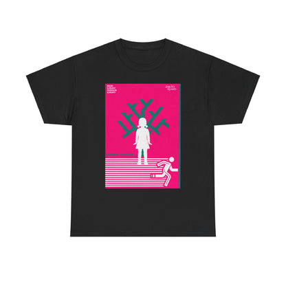 Artistic representation of a luxury Squid Game t-shirt, featuring bold colours and unique design elements. A statement piece for the discerning wardrobe.