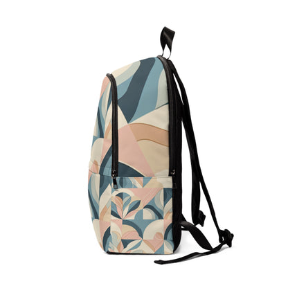 EmpowerFit Modern Pastel Backpack in a luxurious outdoor setting, exemplifying elegance and versatility for work and travel, created by Dazzling Dreams Studio.