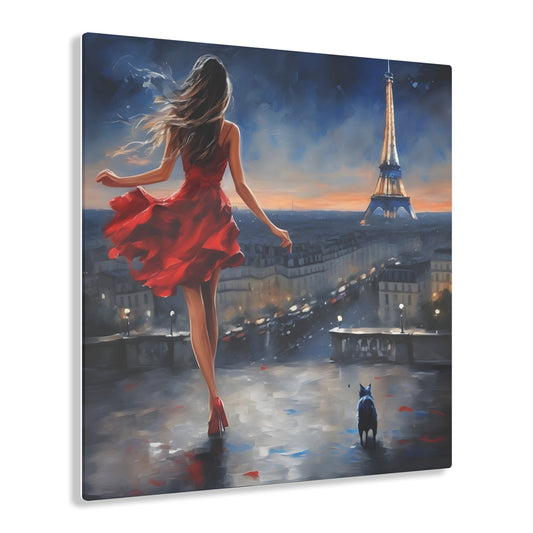 **Captivating Enchantment: City Stroll Acrylic Print**