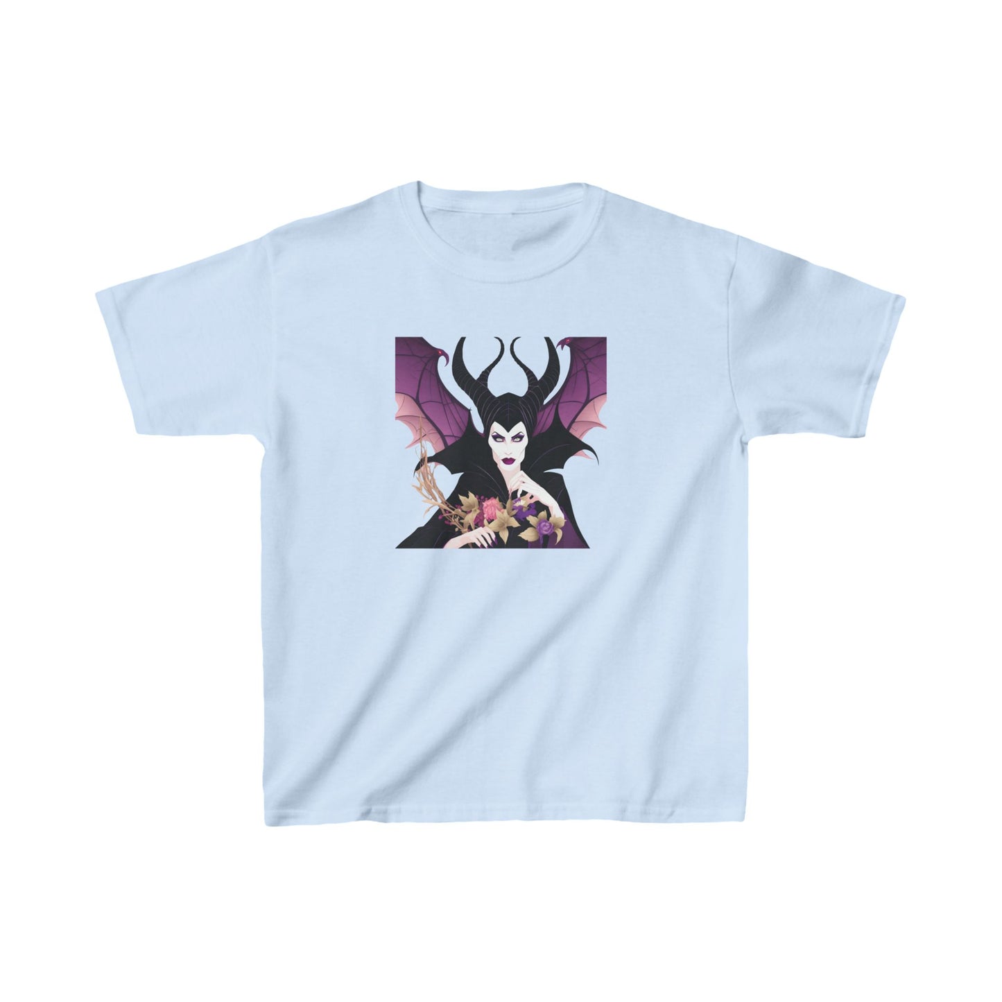 Maleficent Kids Tee,  Movie Character T shirt, Childrens Cotton  multiple colors