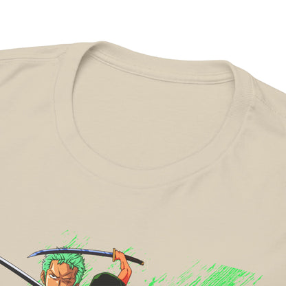 Close-up of a luxurious One Piece YONKO Graphic Tee, focusing on the intricate design details and high-quality fabric for discerning tastes.