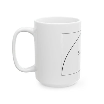 Fibonacci Spiral Image Ceramic Mug – This stunning coffee cup is designed for art lovers, making every sip a delicious twist of creativity!