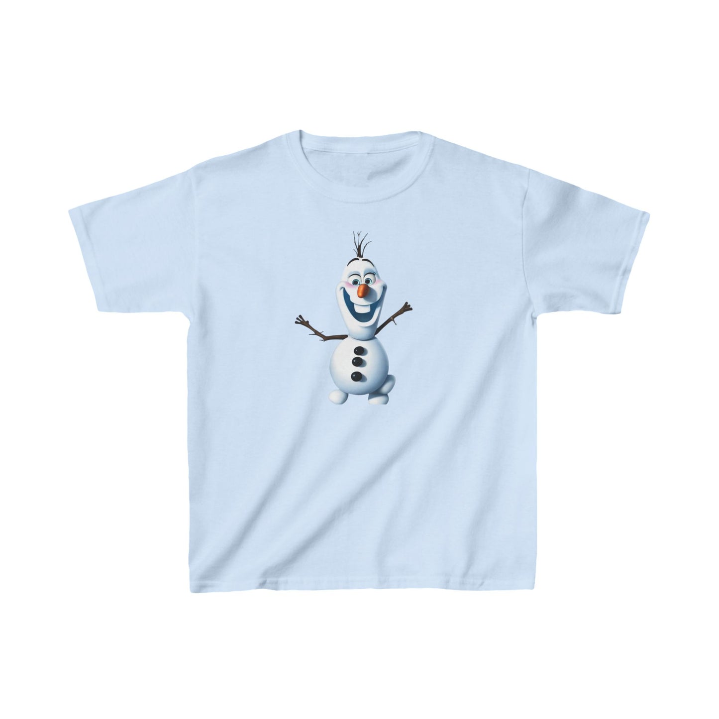 Kids Cute Frozen Olaf T shirt Heavy Cotton Tee 16 colors