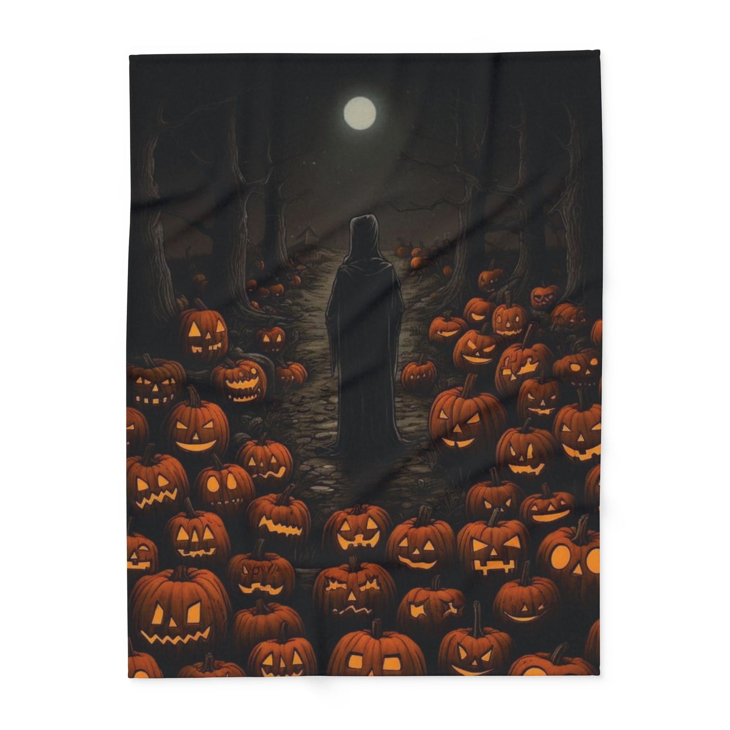 Decorative and Warm Halloween Spooky Arctic Fleece Blanket 3 Sizes