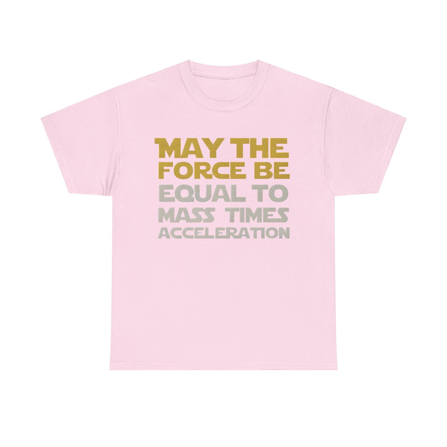 May the Force Star Wars vs Newton Graphic Unisex  Tee Shirt