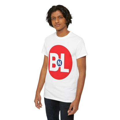 Unisex Wall-E Logo Graphic Tee worn casually, showcasing nostalgic design in a luxury setting.