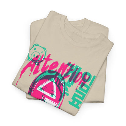 Squid Game Unisex Men´s Women´s Graphic Cotton Funny T Shirt Tee Street Urban highlighting a designer tee stacked neatly, emphasizing its trendy and humorous appeal for anyone wanting to express individuality.