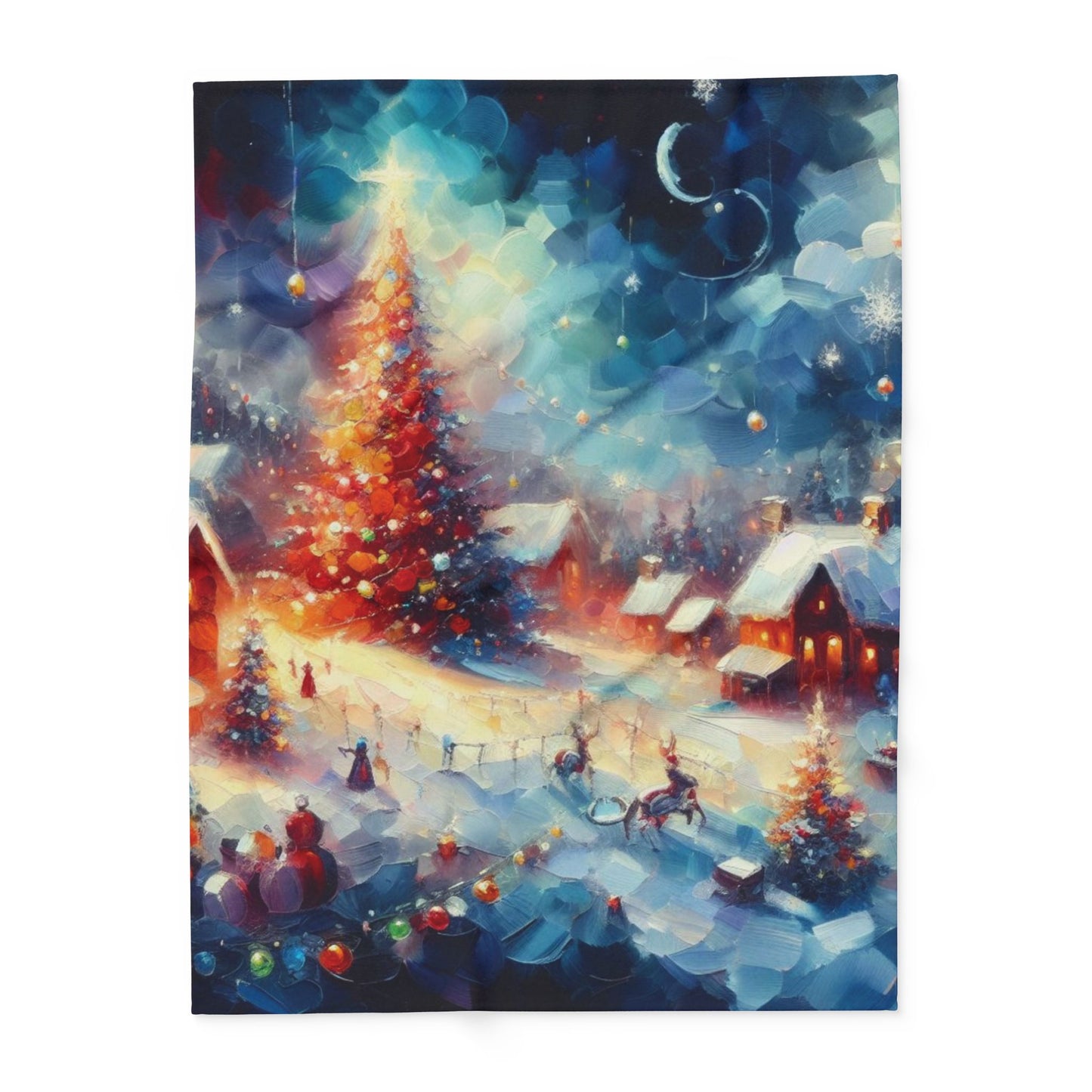 Decorative and Warm Christmas Arctic Fleece Blanket