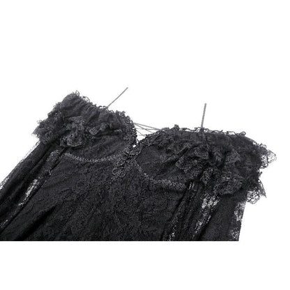 Model wearing the Dark in Love Cosette Maxi Dress in a dramatic pose, highlighting its off-shoulder neckline and feminine charm.