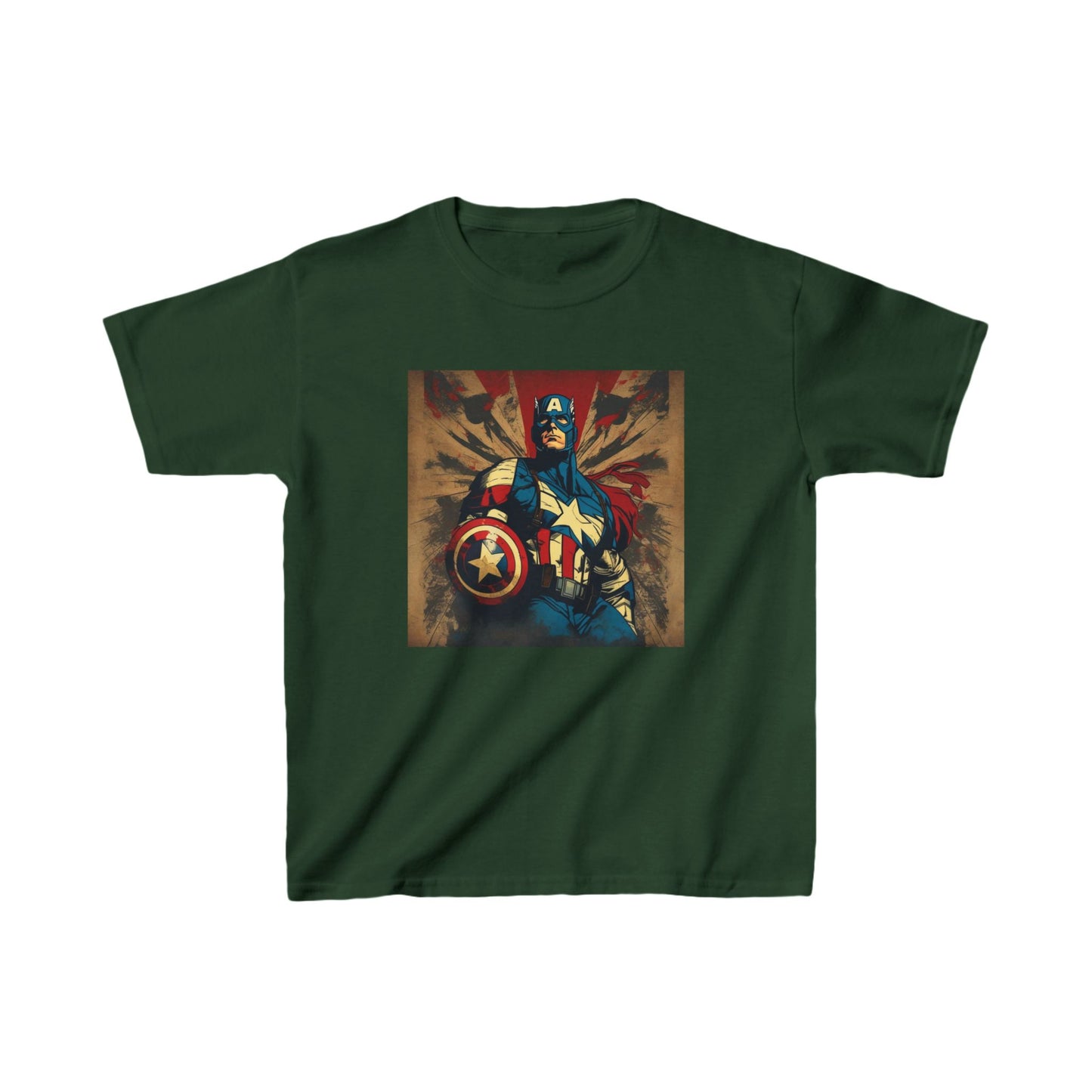 Kids Captain America Heavy Cotton Tee 16 colors