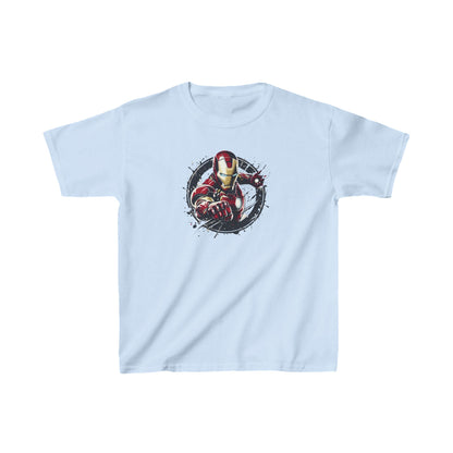 Child's Unleash Your Inner Hero: Iron Man Graphic Tee Shirt in light blue showcasing a striking Iron Man graphic, designed for aspiring heroes.