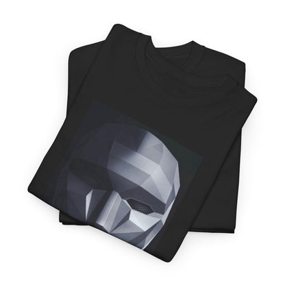 High-quality Squid Game inspired graphic t-shirt with a sleek geometric face design, embodying modern urban style.