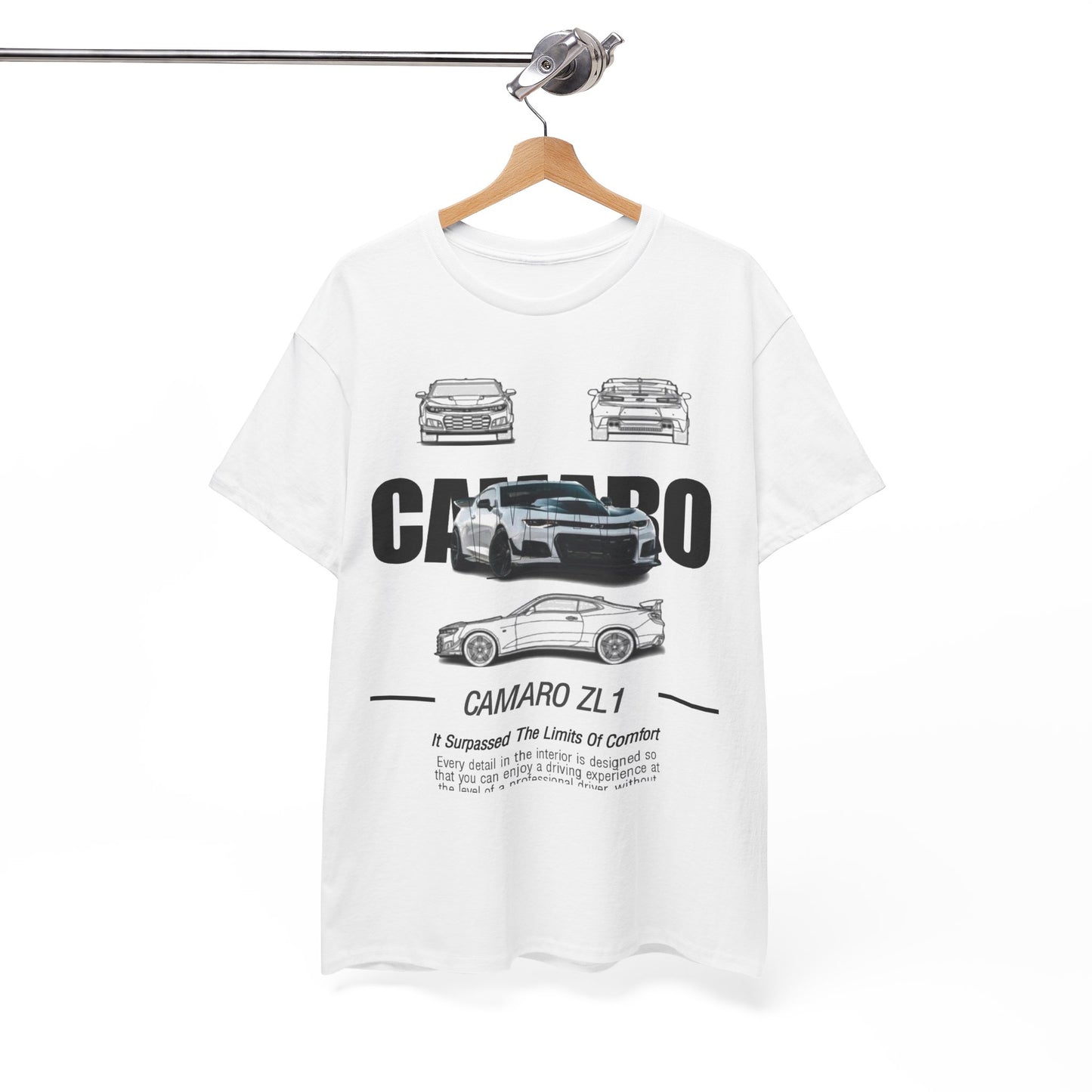 Mens Camaro ZL1 T-Shirt: Performance & Comfort Unisex Tee Design Auto Ad