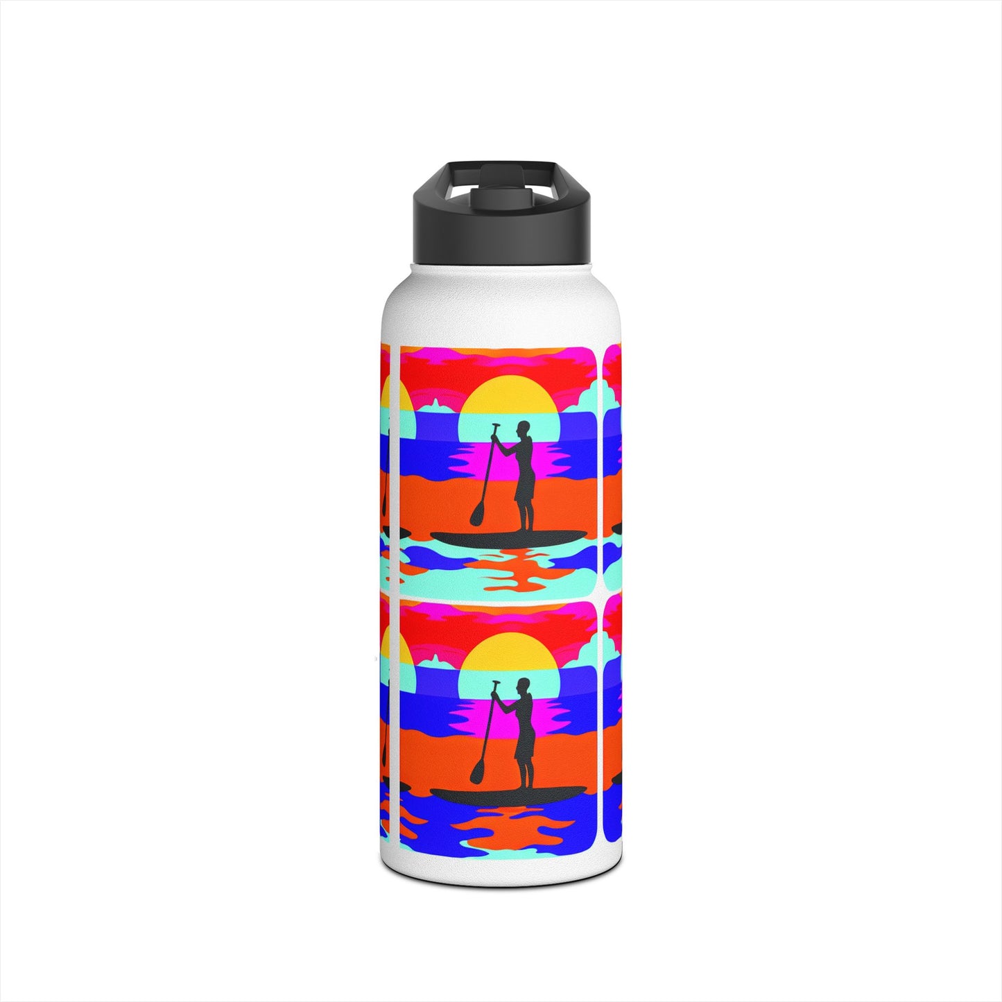 Fantasy Paddleboarding Stainless Steel Water Bottle, Standard Lid