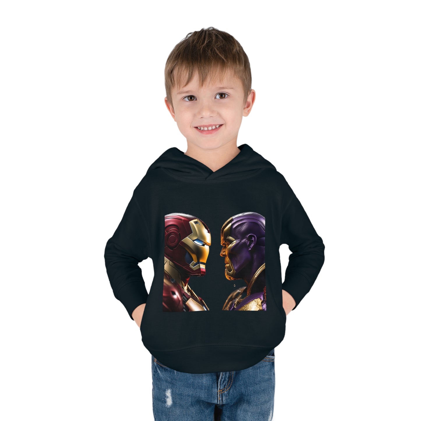 Iron Man Vs Thanos Childs unisex Hoodie,  Fleece Sweater,  2-5 yrs