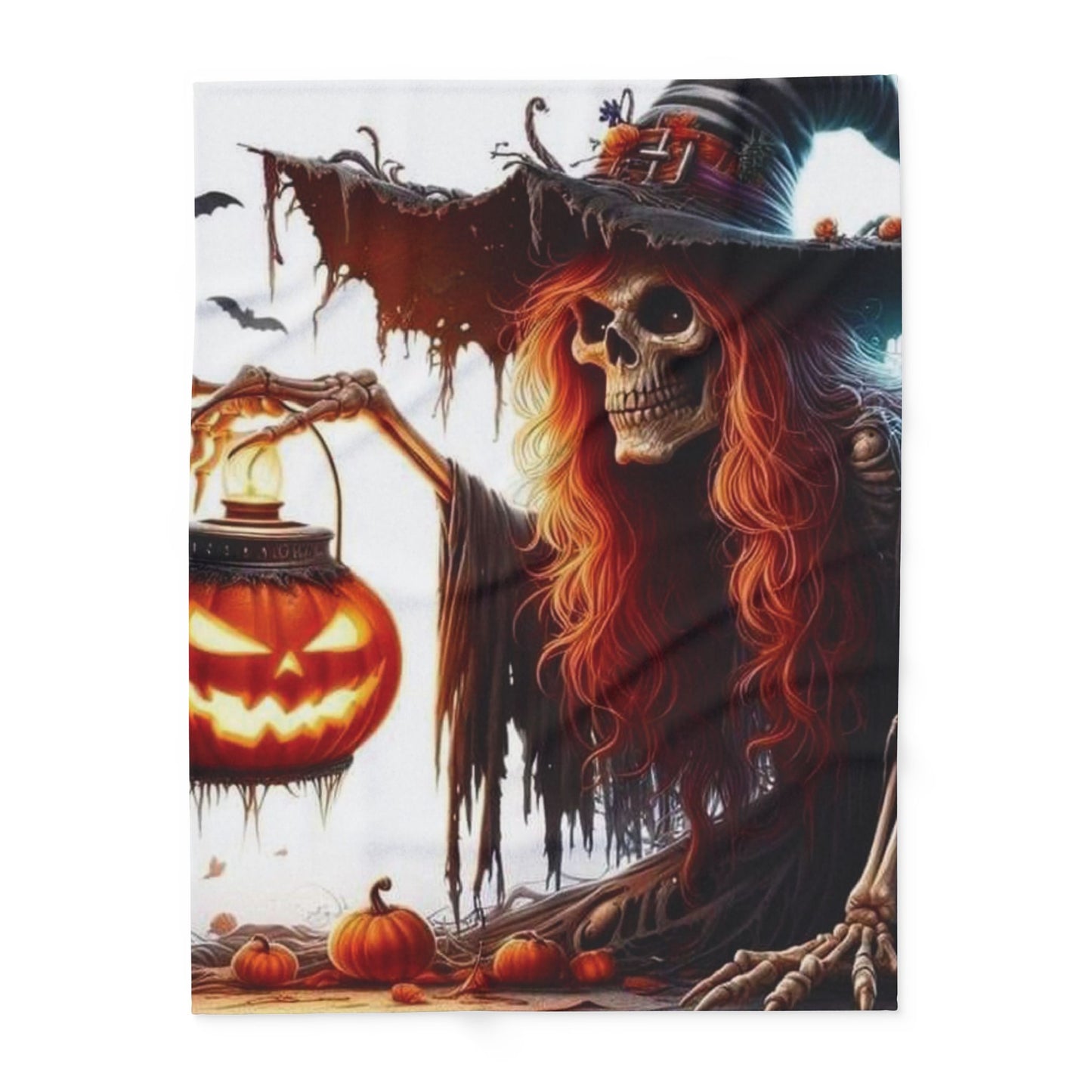 Decorative and Warm Halloween Spooky Arctic Fleece Blanket 3 Sizes