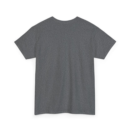 Back view of the My Second Favorite F Word Graphic T-Shirt in heather grey, highlighting its exquisite craftsmanship and comfortable fit.