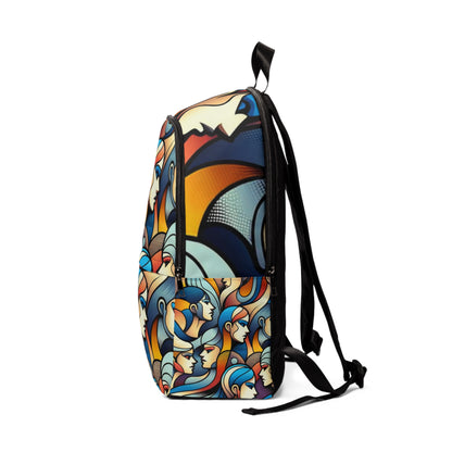 Interior view of the Geo Simplicity Fusion Backpack by Dazzling Dreams Studio, designed with structured compartments for organised travel.
