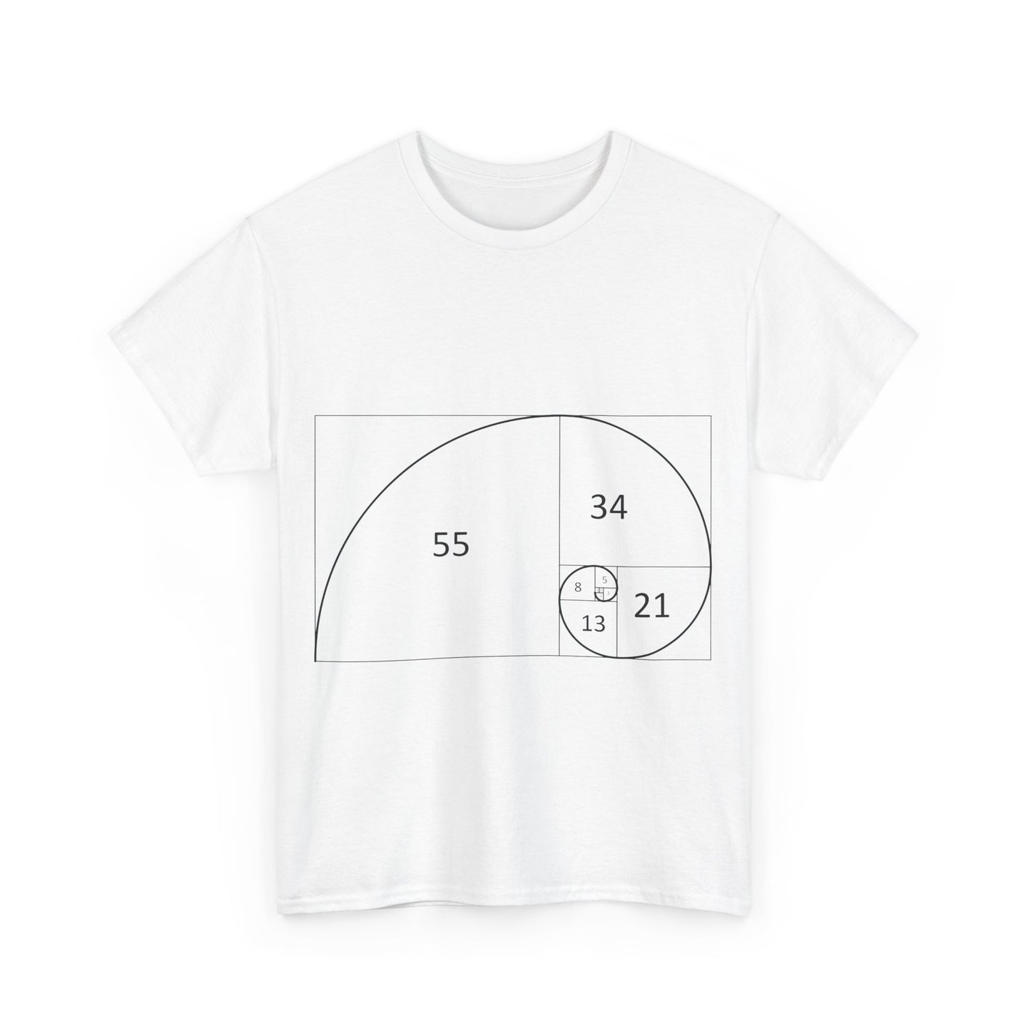 Fibonaci Spiral Space Tee, Urban Graphic Unisex Shirt, Geek Cosmos Tshirt,