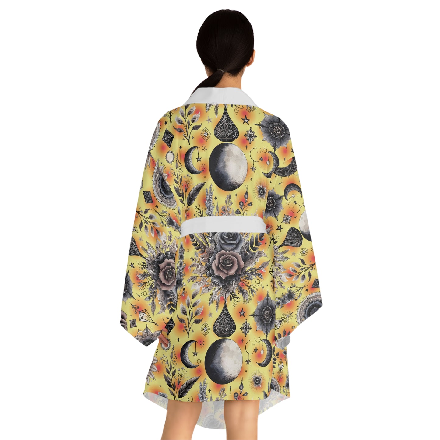 Floral Kimono Robe, Women's Robe, Designer Lounge Wear, Boho Chic Bathrobe, !!!