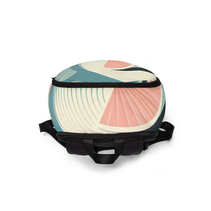 Pastel Pattern Backpack by Dazzling Dreams Studio, featuring a luxurious blend of vibrant pastel colours, sophisticated design, and spacious interior ideal for stylish daily adventures.