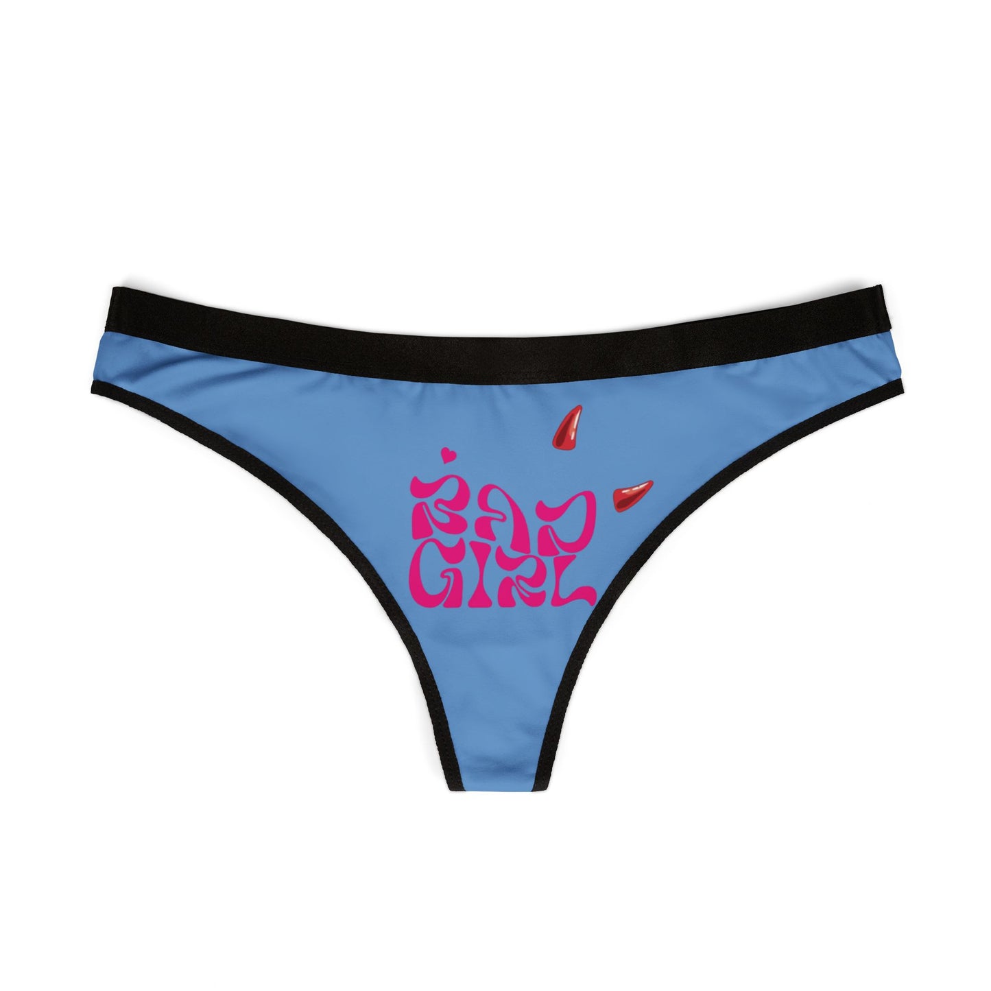 BAD GIRL THONG PANTIES SEXY CHEEKY NAUGHTY SUGGESTIVE LINGERIE,HOT PINK STYLE