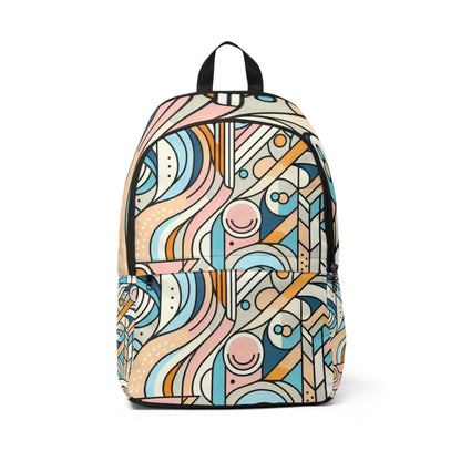 Dazzling Dreams Backpack showcasing a modern pastel art design, reflecting luxury and sophistication by Dazzling Dreams Studio.