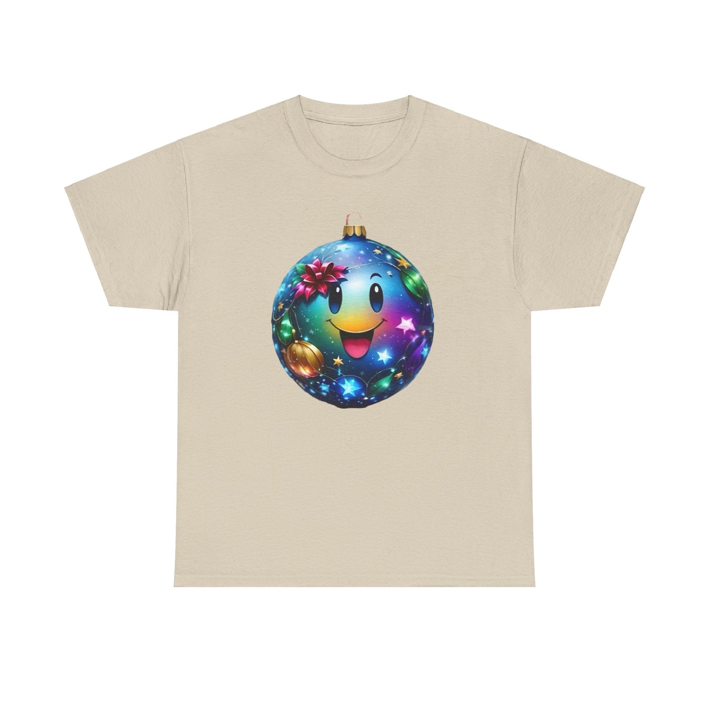 Festive Cheer Christmas Bauble Unisex Cotton T-Shirt Graphic Tee