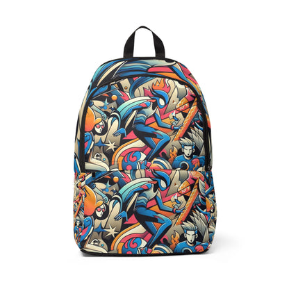 Dynamic Cartoon Motif Backpack by Dazzling Dreams Studio showcasing vibrant cartoon characters and ultra-modern design - perfect for a stylish and playful statement.