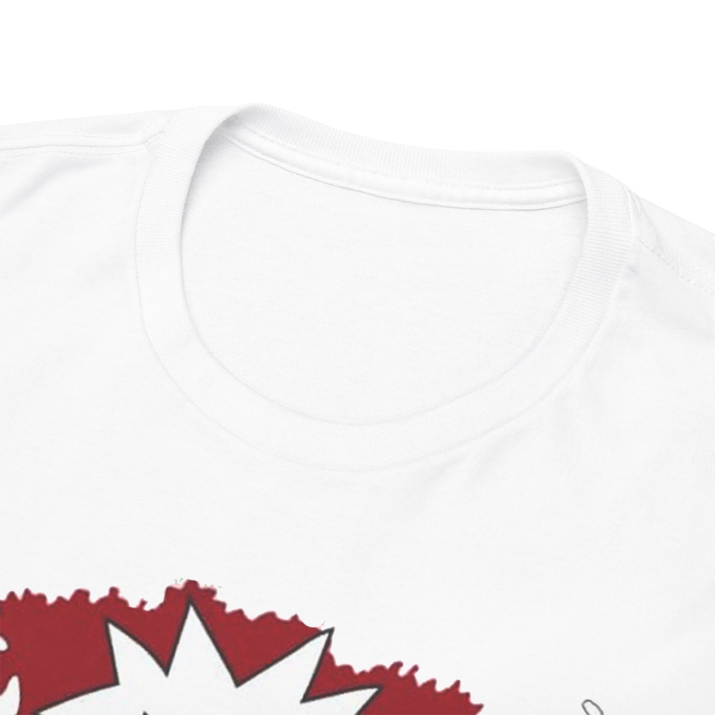 Close-up view of the neckline of the Sensei Graphic Tee, showcasing high-quality fabric and craftsmanship.