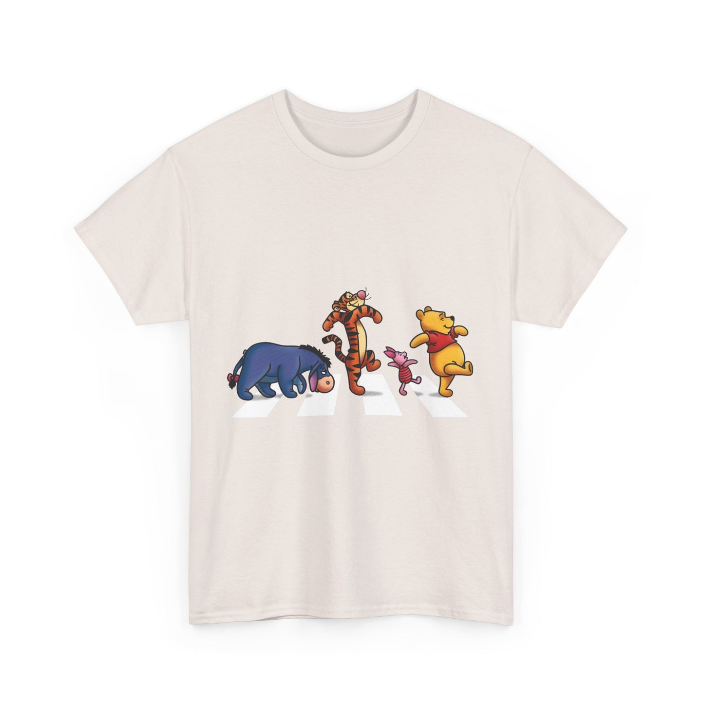 Pooh and friends Abbey Road Graphic T-Shirt Urban Unisex Cotton