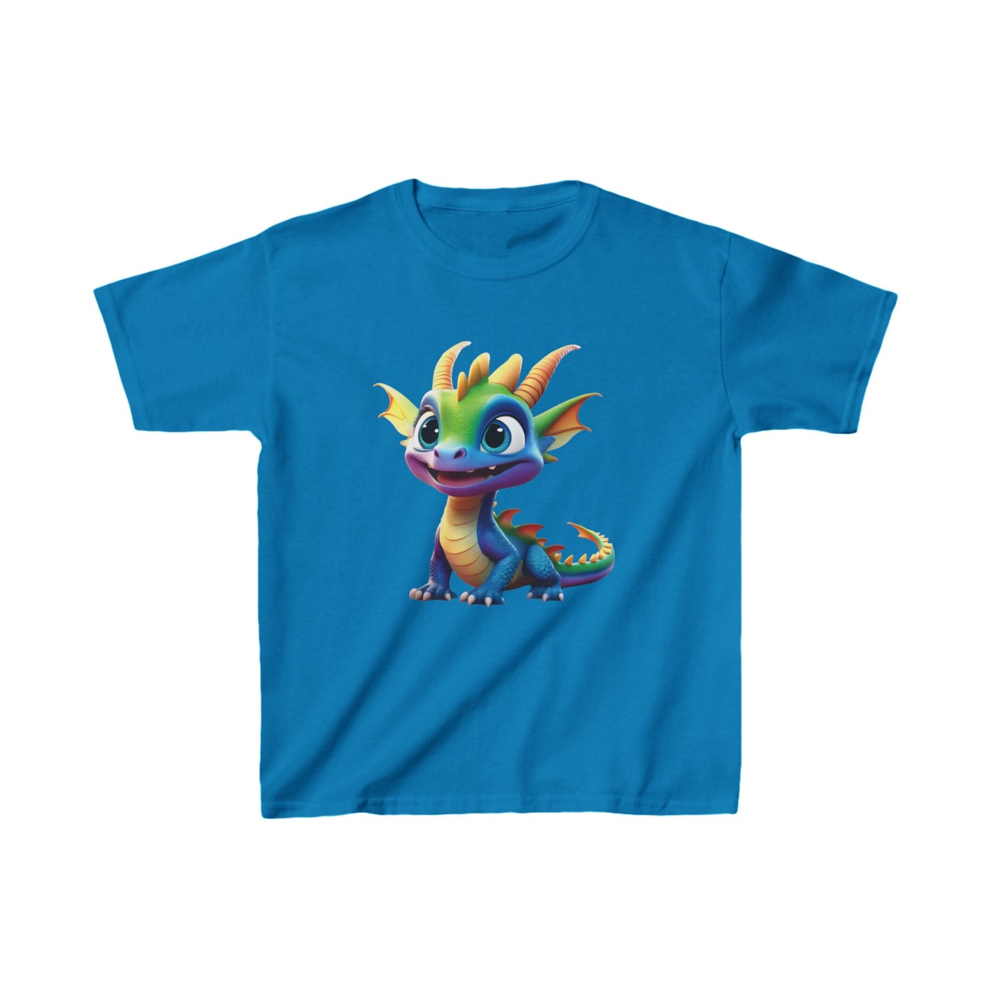 Kids Cute Dragon T shirt Heavy Cotton Tee 16 colors