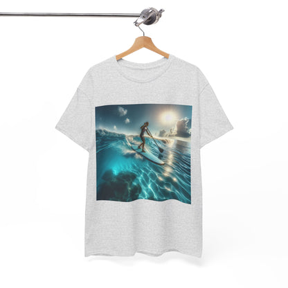 Gift idea of the Delightful Paddle Board T-Shirt by Dazzling Dreams Studio, perfect for water sports aficionados and lovers of nature.