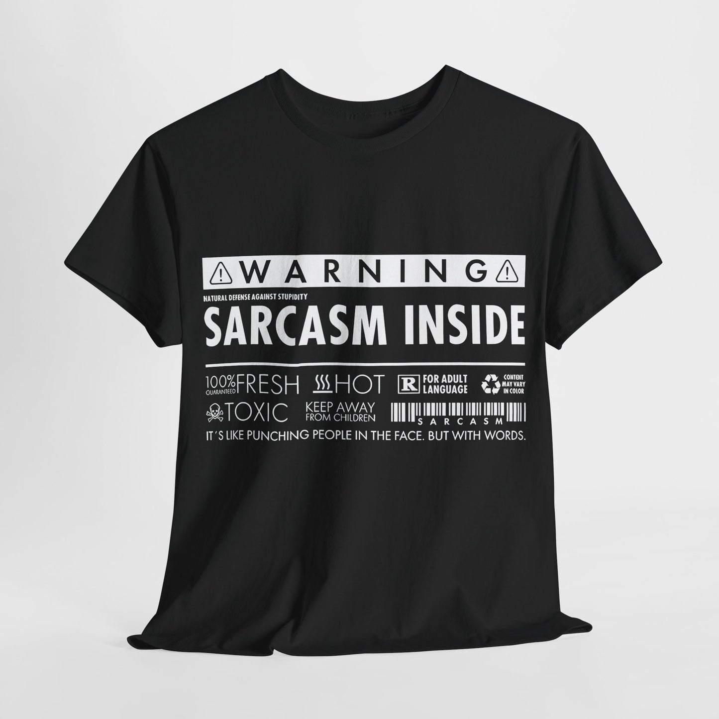 Sarcasm Inside Graphic T-Shirt Urban Unisex Cotton Tee