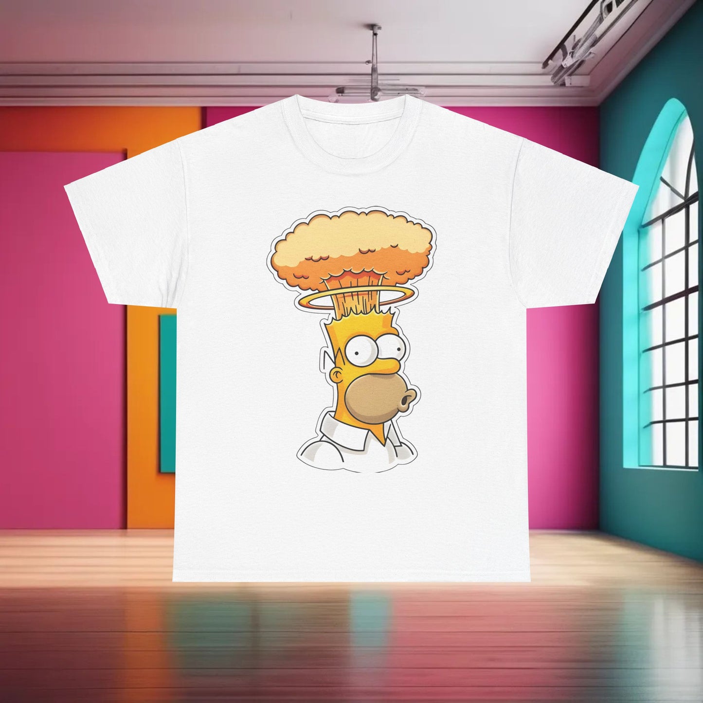 Homer Mind Blown  Graphic T-Shirt Urban Unisex Cotton Tee