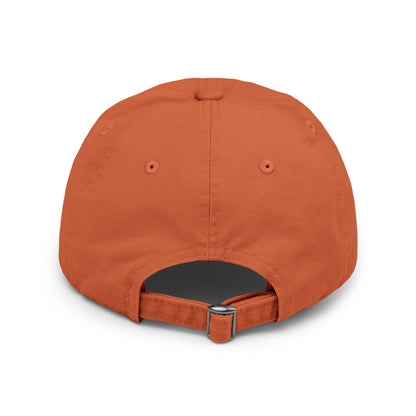 Unisex Distressed Paddleboarders Cap - Stylish sun protection from the back view, featuring a vibrant orange colour and adjustable strap, perfect for outdoor activities.
