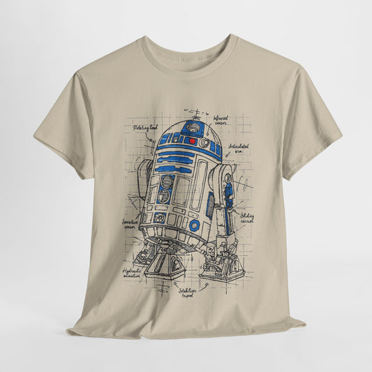 R2 D2 Star Wars Funny Gift Mens Womens Graphic T-Shirt Unisex Cotton Urban