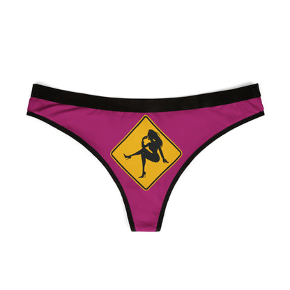 Elegant thong design showcasing a bold and flirty silhouette on a rich pink backdrop, a delightful addition to any intimate collection.