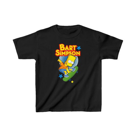 Unisex Kids Bart Simpson  Cotton T Shirt Tee Youths Childs