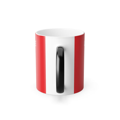 Festive Colour Morphing Mug – Look at Me Being All Festive and Sh!t, featuring a sleek design highlighting its stylish black handle, suitable for festive beverages.