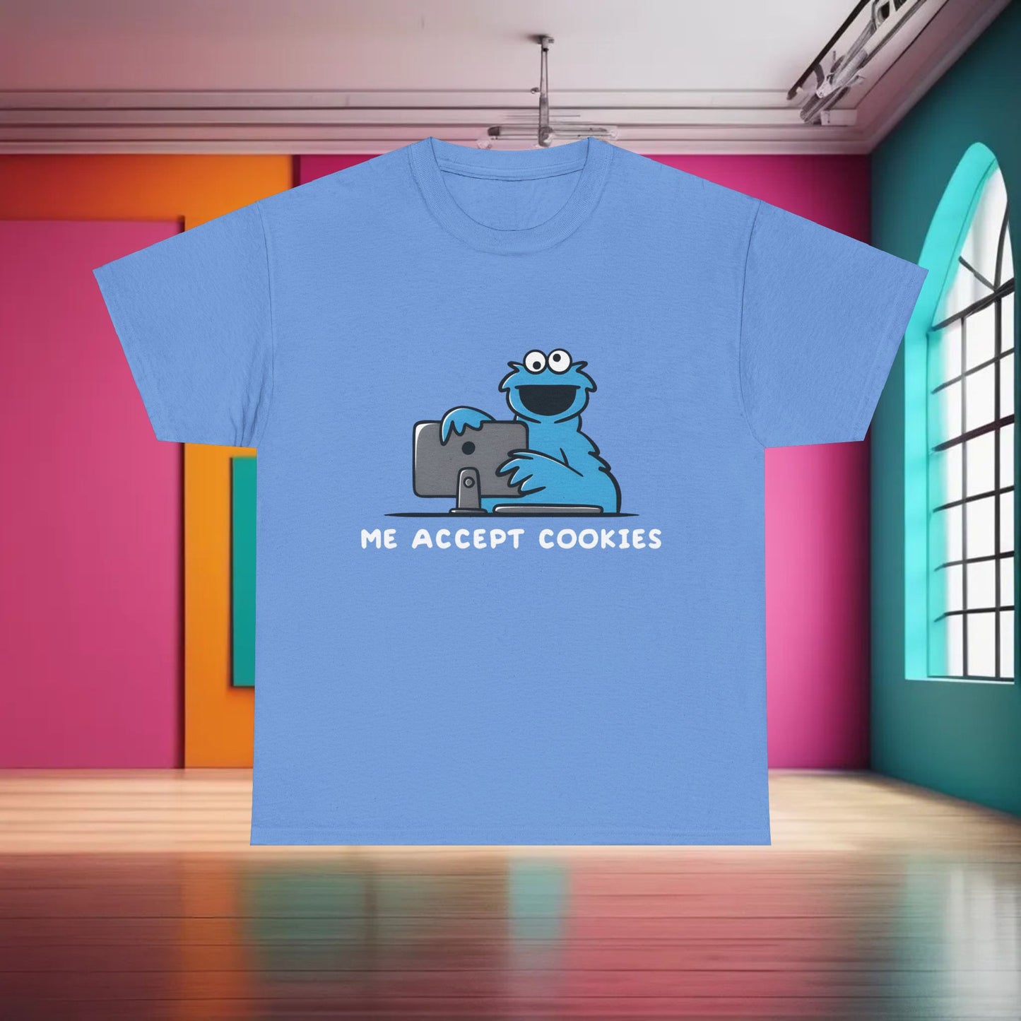 Sesame Street Cookie Monster Graphic T-Shirt Urban Unisex Cotton