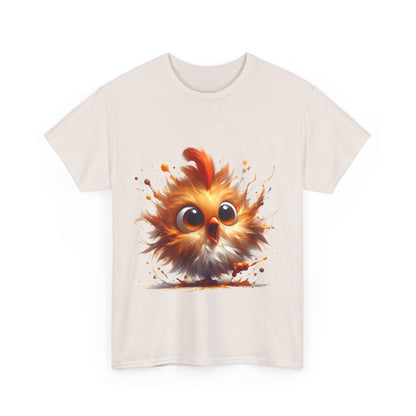 Explosive Joy Tee - Cartoon Bird Edition featuring a vibrant cartoon bird design on a unisex soft cotton tee, exuding joy and personality.