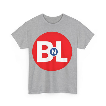 Front view of the Unisex Wall-E Logo Graphic Tee featuring a vibrant logo on a grey background, embodying nostalgia and modern flair.