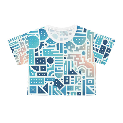 Flat lay arrangement of the Elara Sinclair Stylish Crop Top by Dazzling Dreams Studio complemented with accessories, perfect for creating a trendy summer outfit.