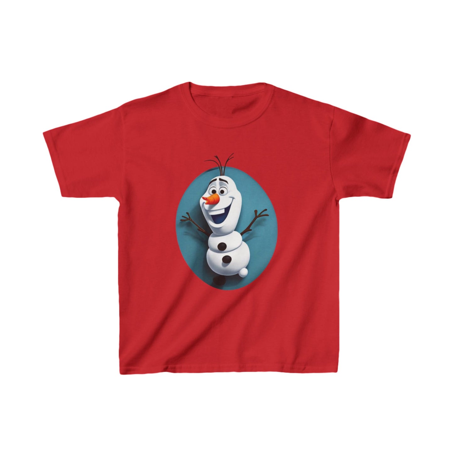 Kids Cute Frozen Olaf T shirt Heavy Cotton Tee 16 colors