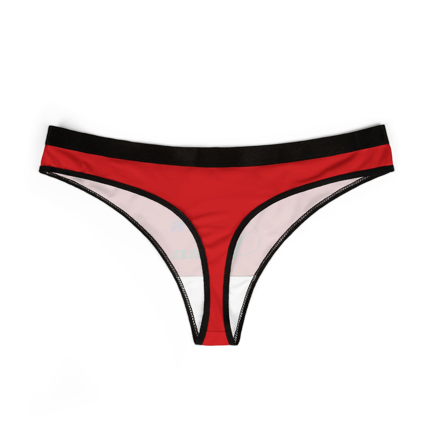 Womens Naughty Thong - Suggestive, Cheeky & Sexy Panties with Humorous Design