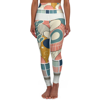 Dazzling Dreams Studio Modern Aesthetic Leggings in pastel palette with bold design, showcasing innovative patterns for a sophisticated and stylish look.