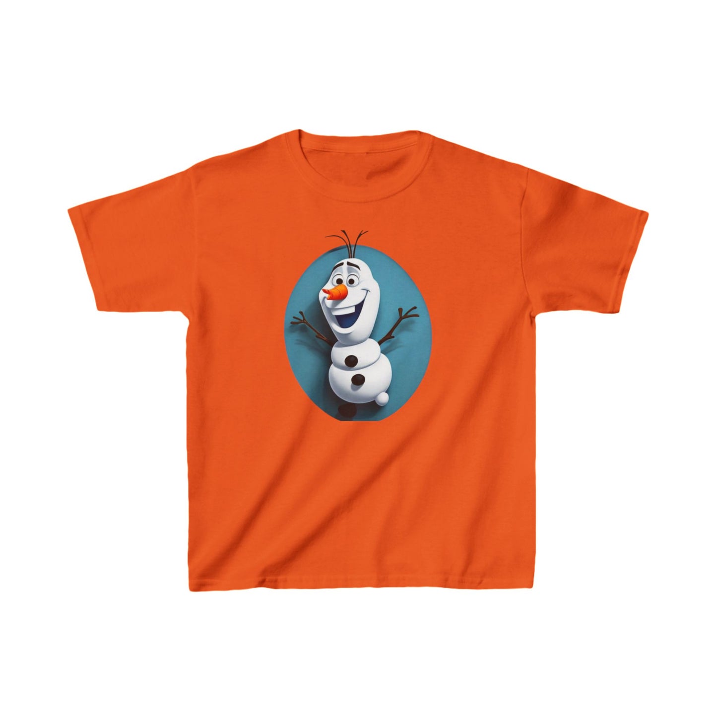 Kids Cute Frozen Olaf T shirt Heavy Cotton Tee 16 colors